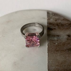 Gold dipped pink sapphire